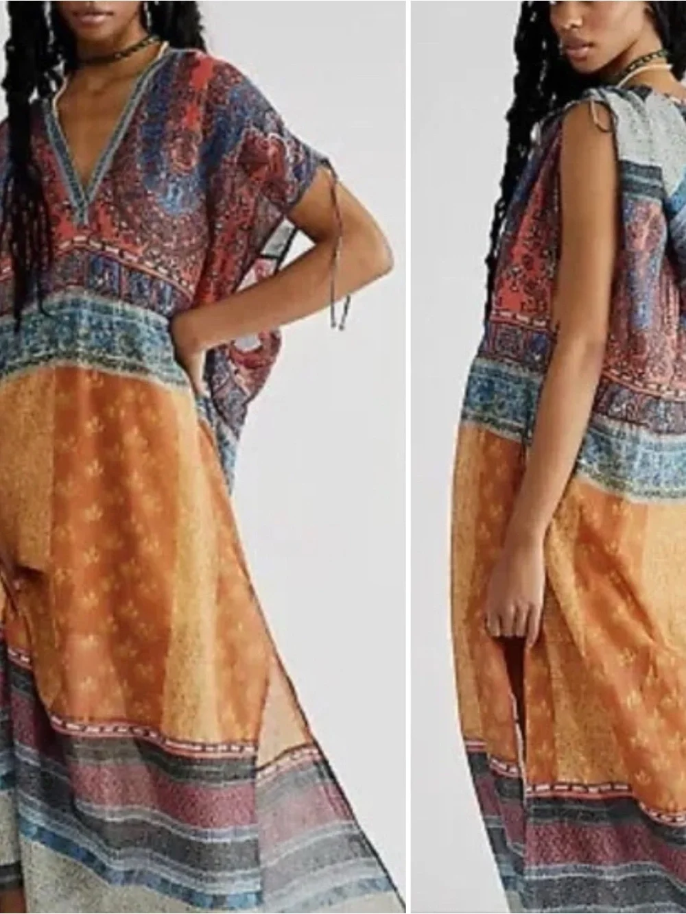 NWT Free People Rosalee Maxi Dress,  multicolor, Size XS